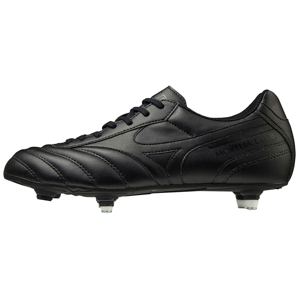 Botas de Futbol Mizuno Morelia II Club SI Hombre Negras Outlet WEZO-89761